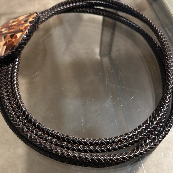 Margarita Barrera brown leather & wooden belt - Picture 5 of 6